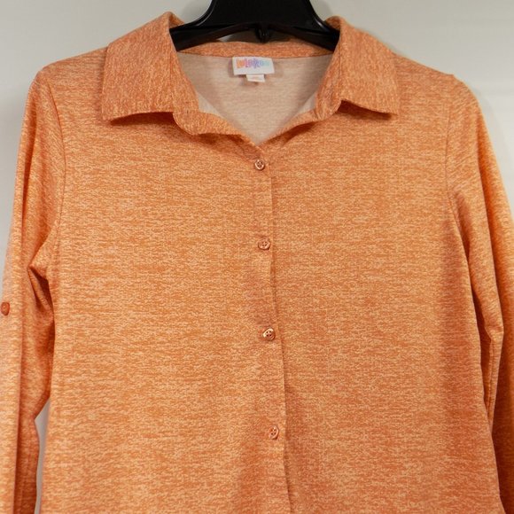 LuLaRoe Valentina Collared Button Front Top XS NWT - Picture 3 of 14